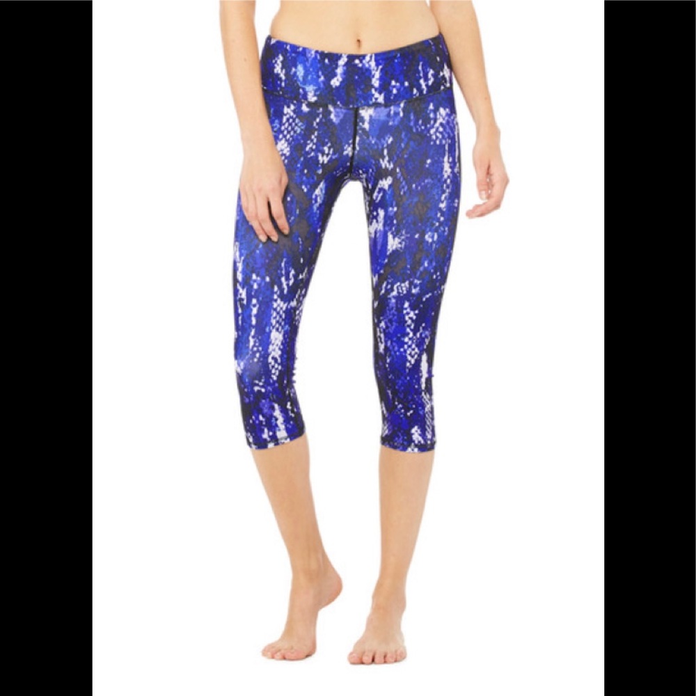 Alo Yoga Capris/cropped skinny  leggings blue
